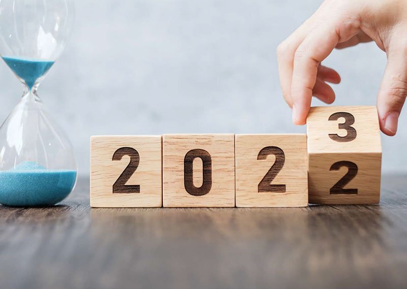 2022 and 2023 wood blocks