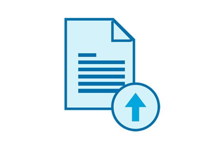 paper arrow up icon