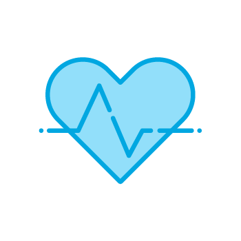 heart with EKG line icon